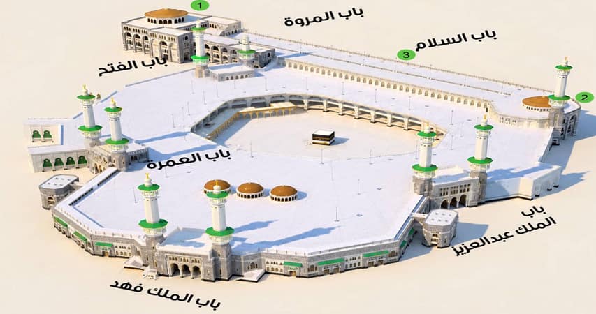 ورودی‌های سالن صفا و مروه