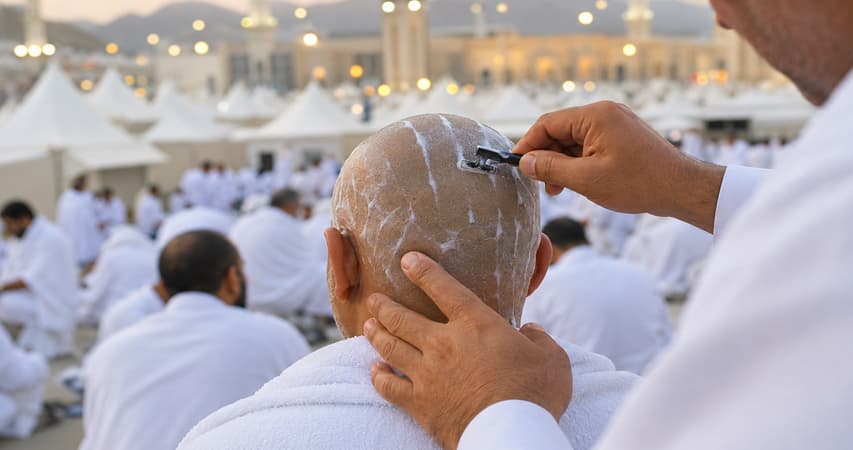حلق در حج تمتع و رعایت نکات بهداشتی هنگام تراشیدن موی سر در منا